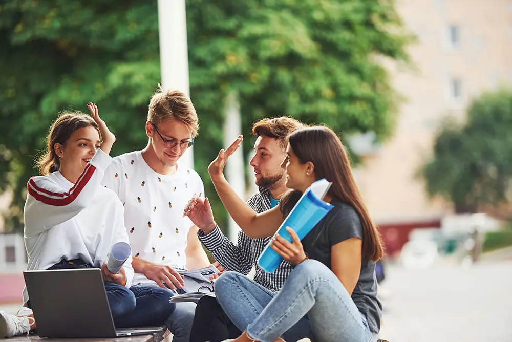 Teen overcoming social anxiety with exposure therapy in supportive school setting.