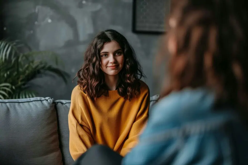 Teen participating in exposure and response prevention therapy as an evidence-based OCD strategy