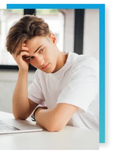 teen boy in adolescent depression treatment