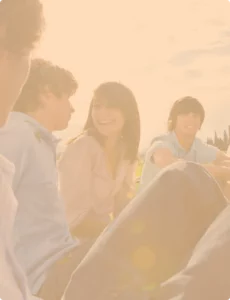 group of teens in an outdoor setting