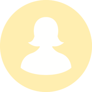 About Us icon image of a woman in yellow silhouette