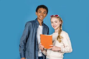 teen boy and teen girl