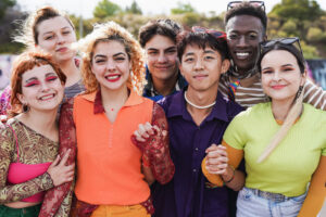 a group of kids to show the adolescent lgbtq treatment program