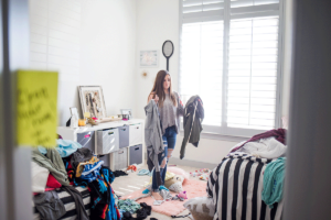 a teens messy room may be a sign of depression