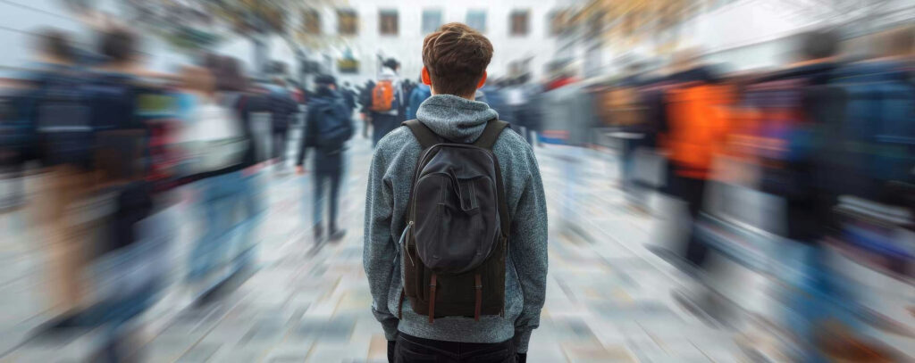 Teen experiencing rejection from peers and emotional distress