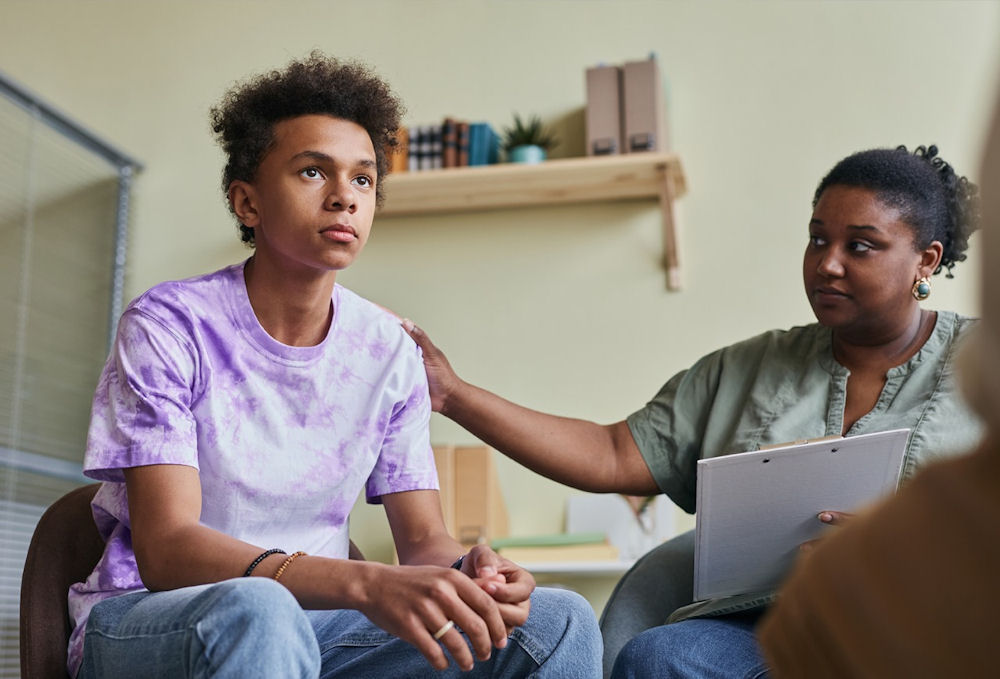 parent supporting teen through academic burnout recovery