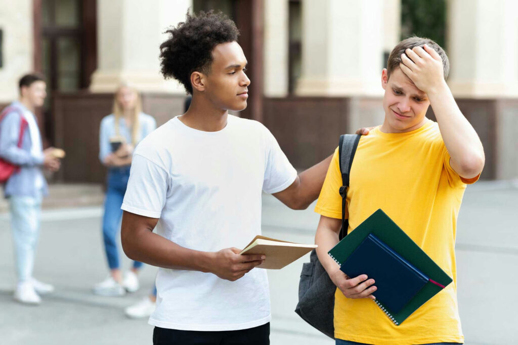 Teens checking social media repeatedly on smartphone